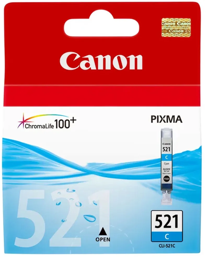 CLI-521C - Inktcartridge - Origineel - Standaard capaciteit von Canon in Cyaan – Produktfoto 1 von 2