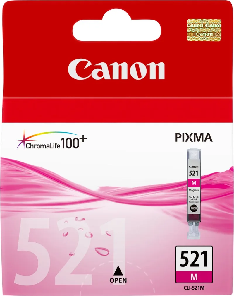 CLI-521M Inktcartridge van Canon in Magenta – productfoto 1 van 2