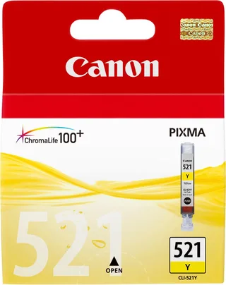 CLI-521Y Inktcartridge van Canon in Geel – productfoto 1 van 2