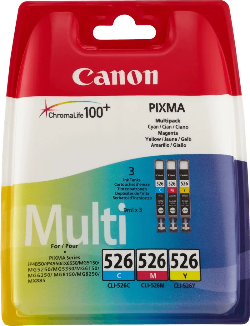 CLI-526 - Inktcartridge - Origineel - Standaard capaciteit - Retourzakje von Canon in Kleur – Produktfoto