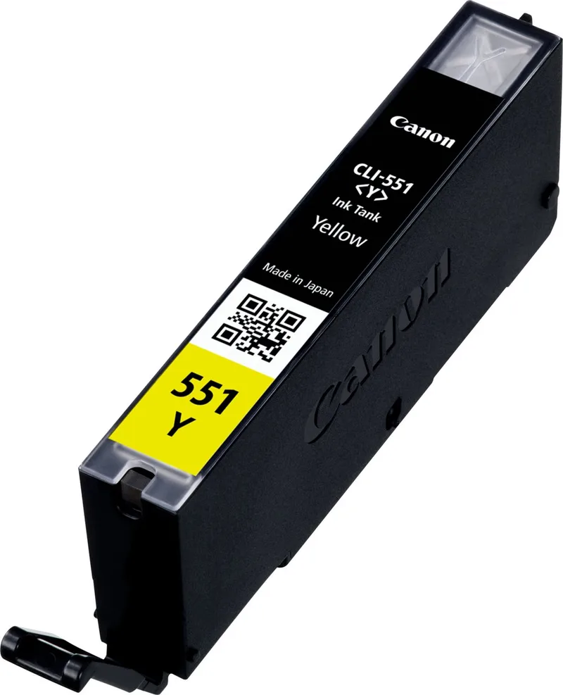 CLI-551Y - Inktcartridge - Origineel - Standaard capaciteit van Canon in Geel – productfoto 1 van 2