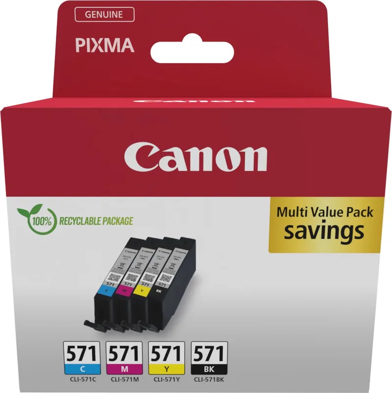CLI-571 - Inktcartridge - Origineel - Standaard capaciteit by Canon in Kleur – product photo 1 of 2