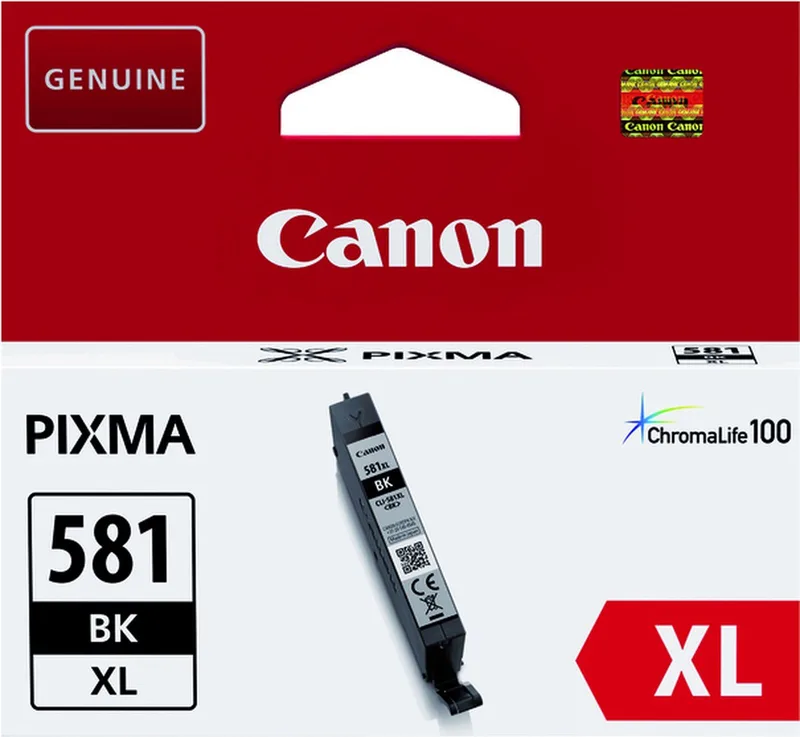 CLI-581BK XL - Inktcartridge - Origineel - Hoge capaciteit - Retourzakje från Canon i Svart – produktbild