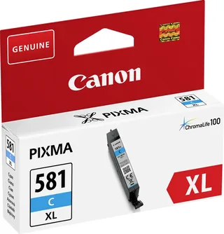 CLI-581C XL - Inktcartridge - Origineel - Hoge capaciteit van Canon in Cyaan – productfoto 2 van 2