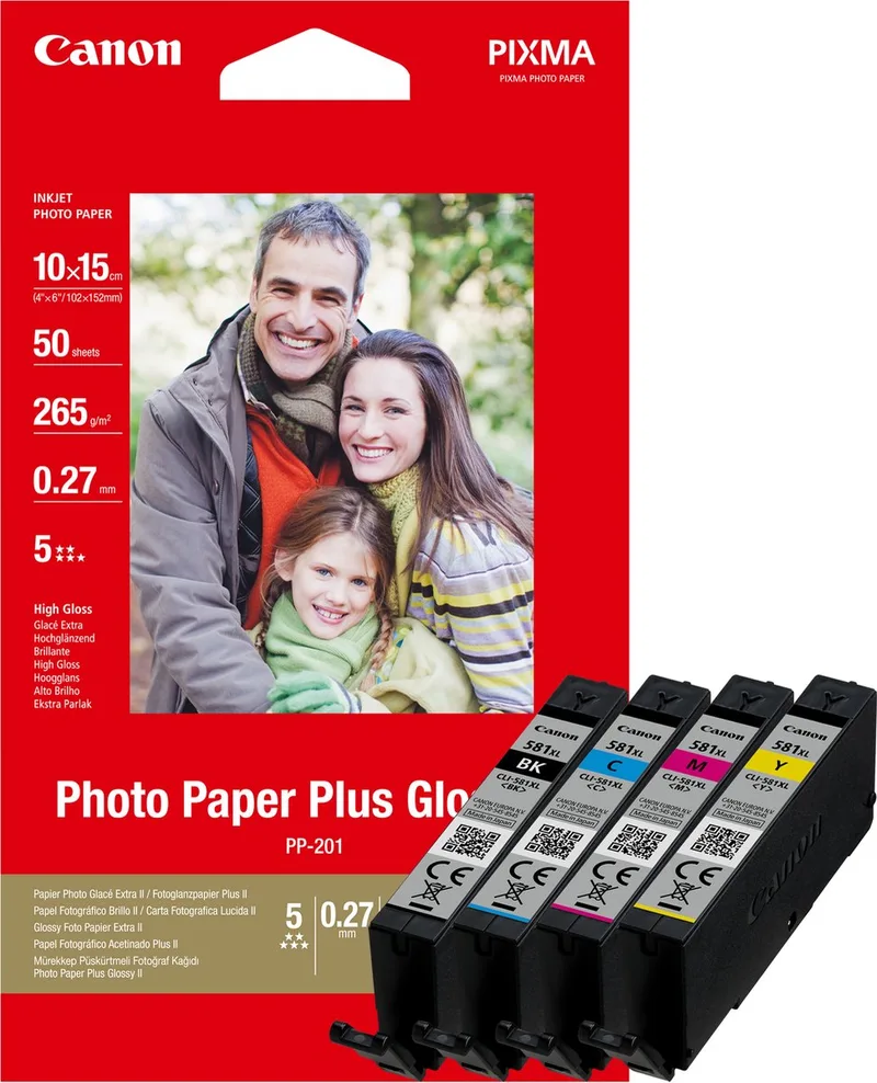 CLI-581XL - XL Inktcartridge multipack - Cyaan / Magenta / Geel by Canon in Black – product photo