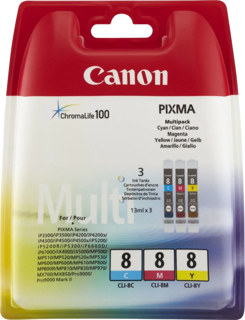 Multipack für Canon Pixma IP4200/IP5200/IP5200R von Canon in Cyaan – Produktfoto