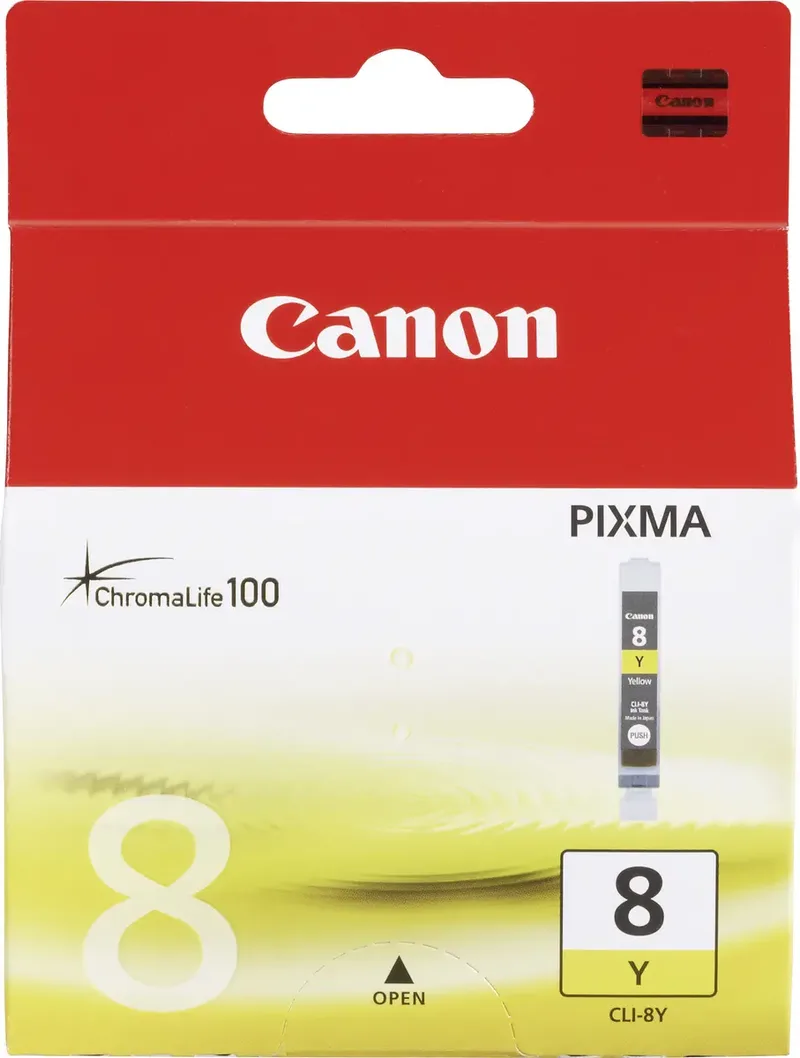 CLI-8Y Inktcartridge / Yellow fra Canon i Gul – produktbillede 2 af 2