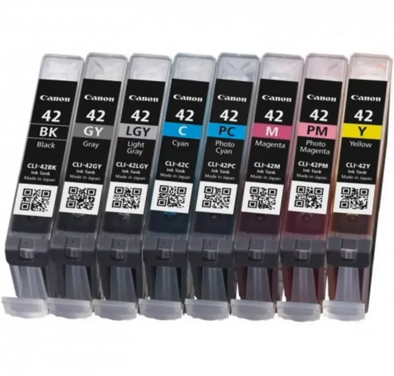 Druckerpatrone CLI-42 Original Kombi-Pack Schwarz, Cyan, Magenta, Gelb, Photo Cyan, Photo Magenta, Grau, Photo Grau 6384B010 fra Canon – produktbillede