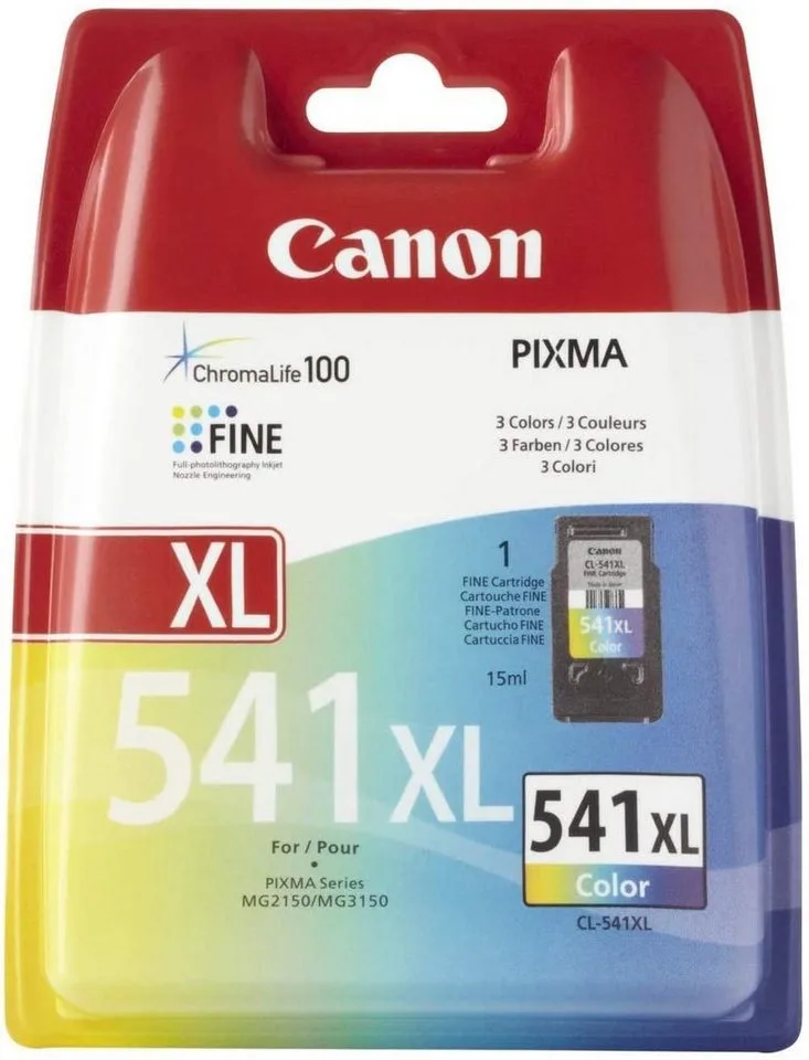 Druckerpatrone Original Canon CL-541XL (5226B001) Color Tintenpatrone (1-tlg., 5226B001) van Canon in Rood – productfoto 1 van 2