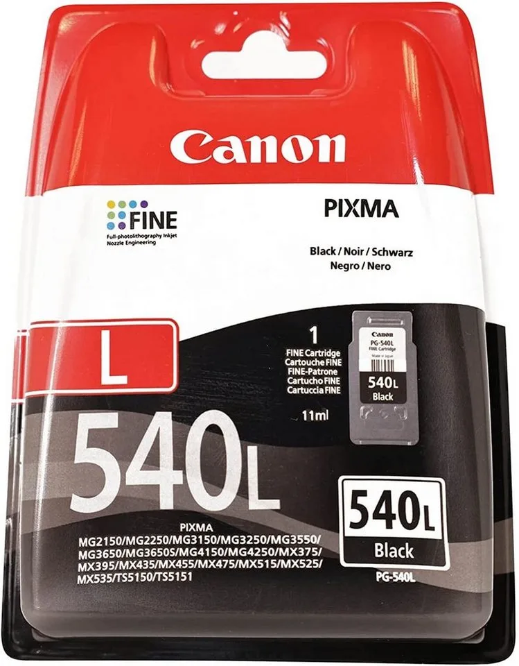 Ink Pg-540l Blækpatron fra Canon i Sort – produktbillede