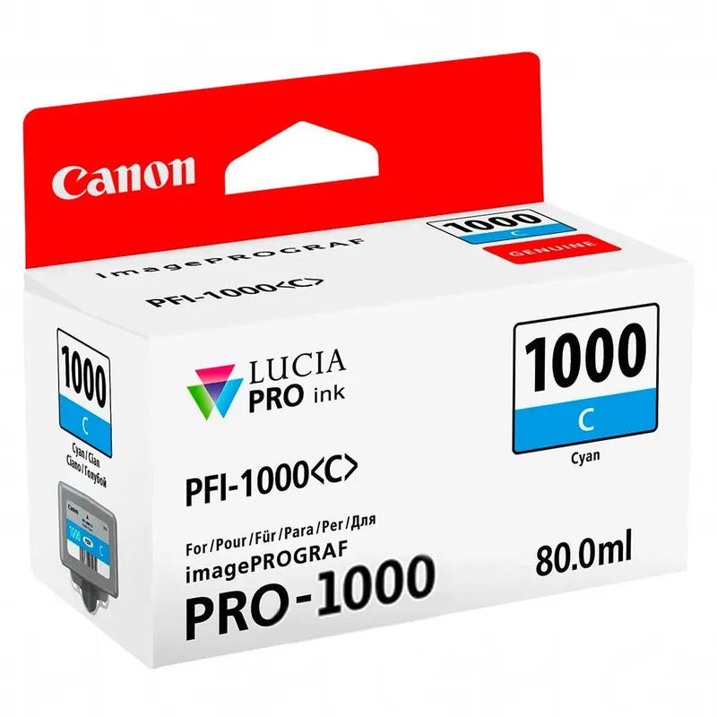 Inktcartridge canon pfi-1000 blauw från Canon – produktbild 2 av 3