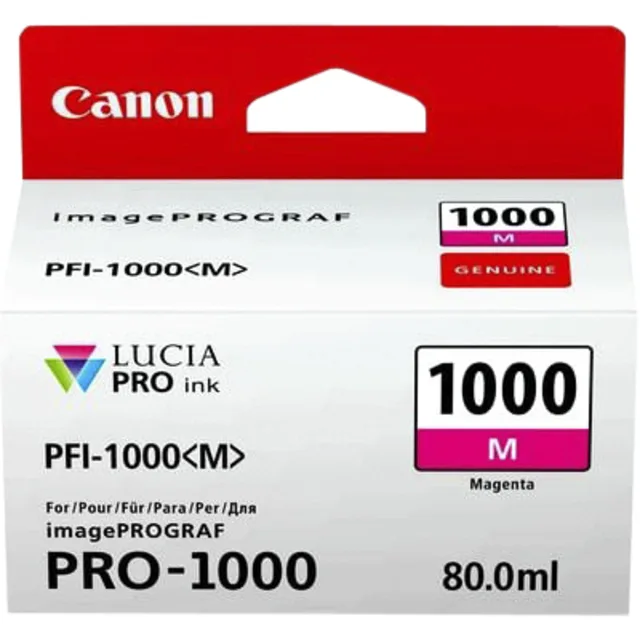 Inktcartridge Canon PFI-1000 rood fra Canon – produktbillede