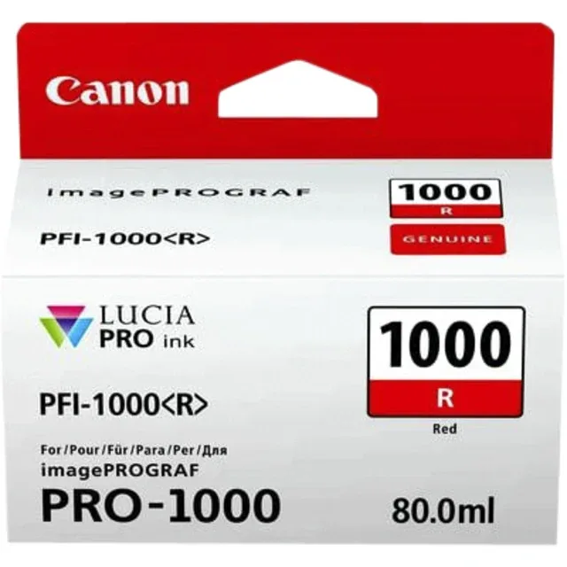 Tinte rot PFI-1000R von Canon – Produktfoto 1 von 3