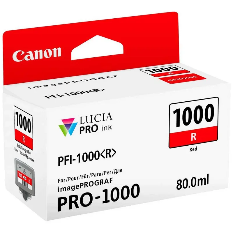 Tinte rot PFI-1000R von Canon – Produktfoto 3 von 3