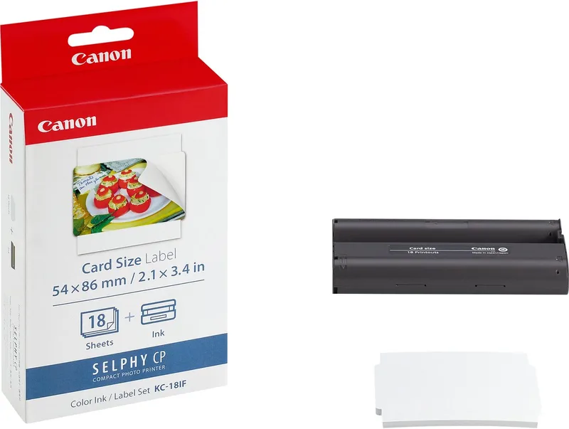 KC-18IF - Inktcartridge - Origineel - Photo Sticker - 54x86mm - 18 sheets de Canon en Kleur – photo produit