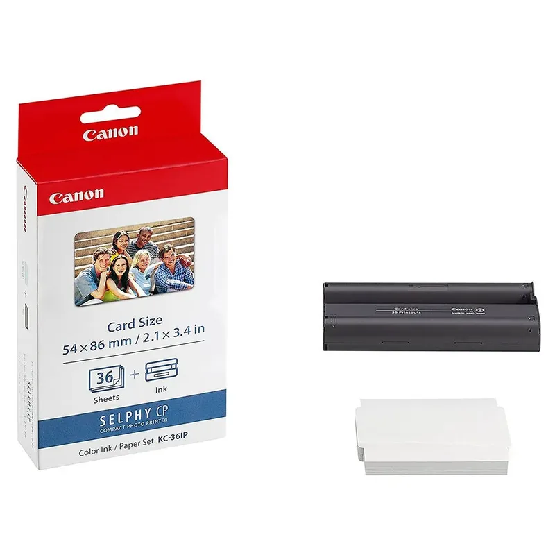 KC-36IP - Instant fotopapier - Inkt/papierset - Voor SELPHY CP-printers - Origineel - cardformaat - 36 sheets de Canon en Kleur – photo produit 2 sur 3