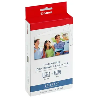 KP-36IP - Instant fotopapier - Inkt/papierset - Voor SELPHY CP-printers - Origineel - Ansichtkaartformaat - 36 sheets de Canon en Kleur – photo produit 2 sur 2
