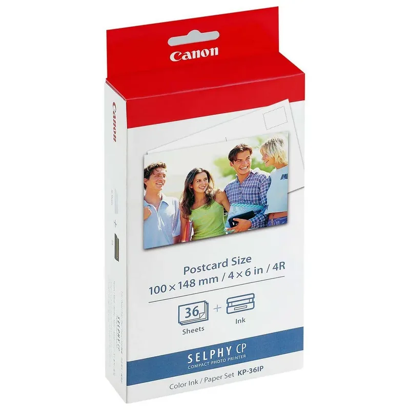 KP-36IP - Instant fotopapier - Inkt/papierset - Voor SELPHY CP-printers - Origineel - Ansichtkaartformaat - 36 sheets de Canon en Kleur – photo produit 2 sur 2