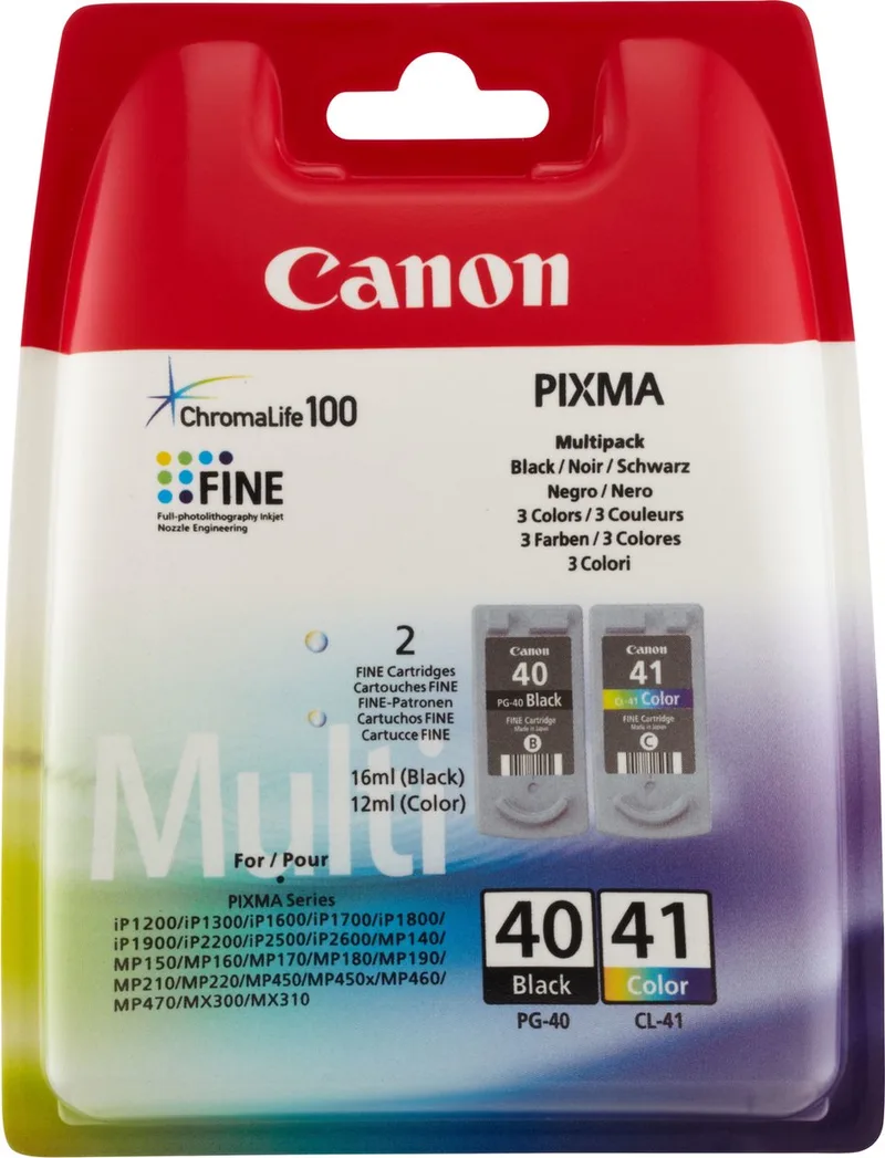 Original Ink Cartridge Canon PG-40 / CL-41 von Canon in Schwarz, Cyaan, Magenta, Gelb – Produktfoto