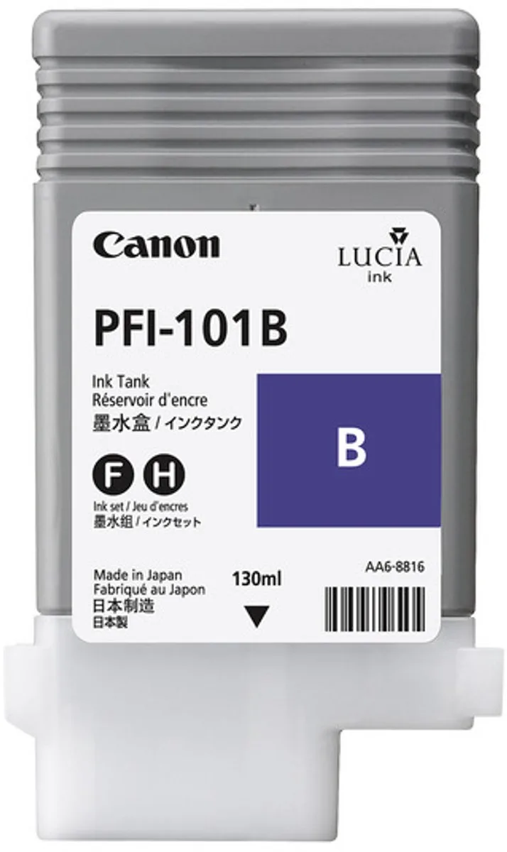 PFI-101B - Inktcartridge von Canon in Cyaan – Produktfoto