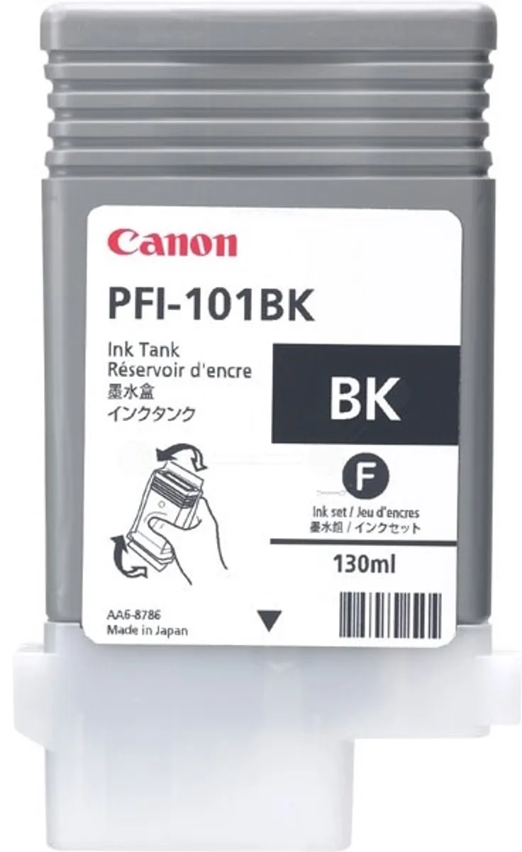 PFI-101BK Inktcartridge - Pigment von Canon in Schwarz – Produktfoto