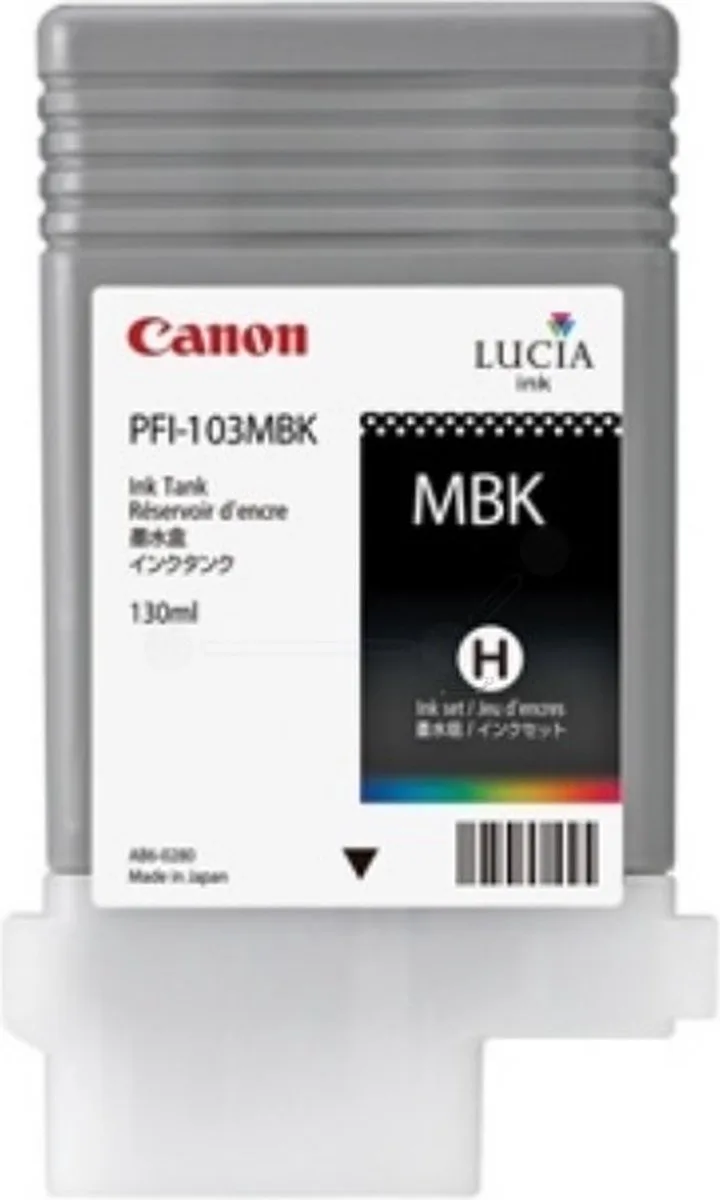 PFI-103MBK - Inktcartridge / Mat fra Canon i Sort – produktbillede