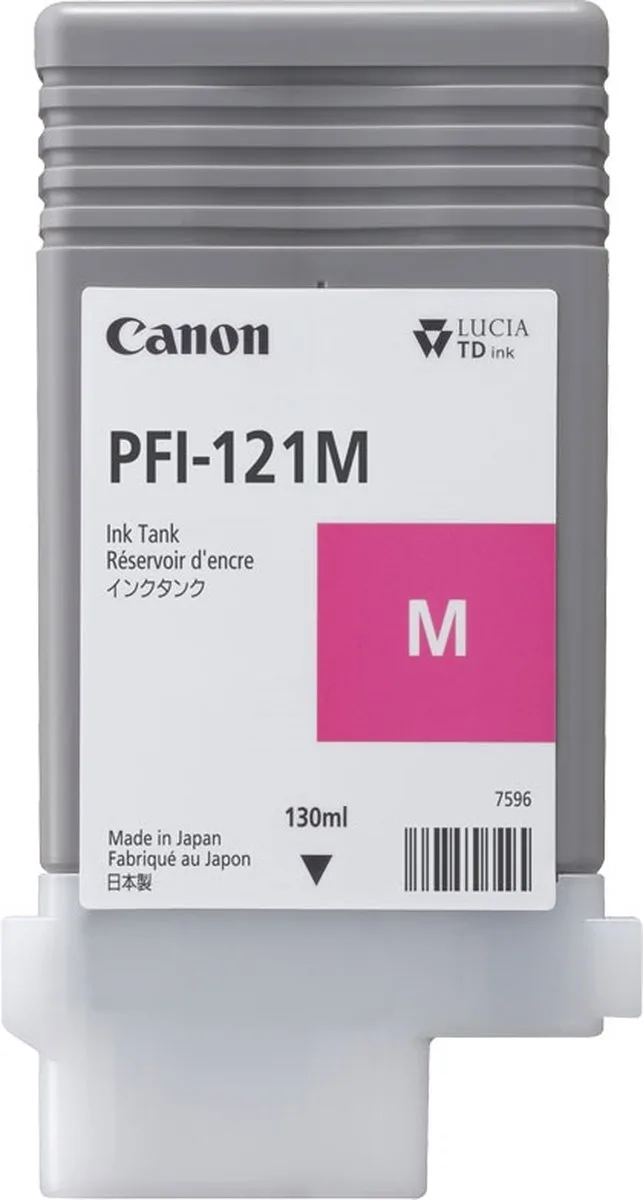 PFI-121M inktcartridge 1 stuk(s) Origineel fra Canon i Magenta – produktbillede