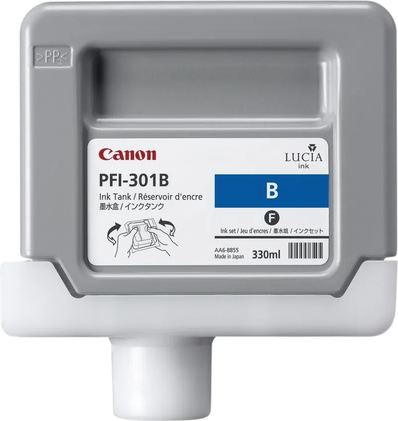 PFI-301GY - Inktcartridge von Canon in Pigment Blauw – Produktfoto
