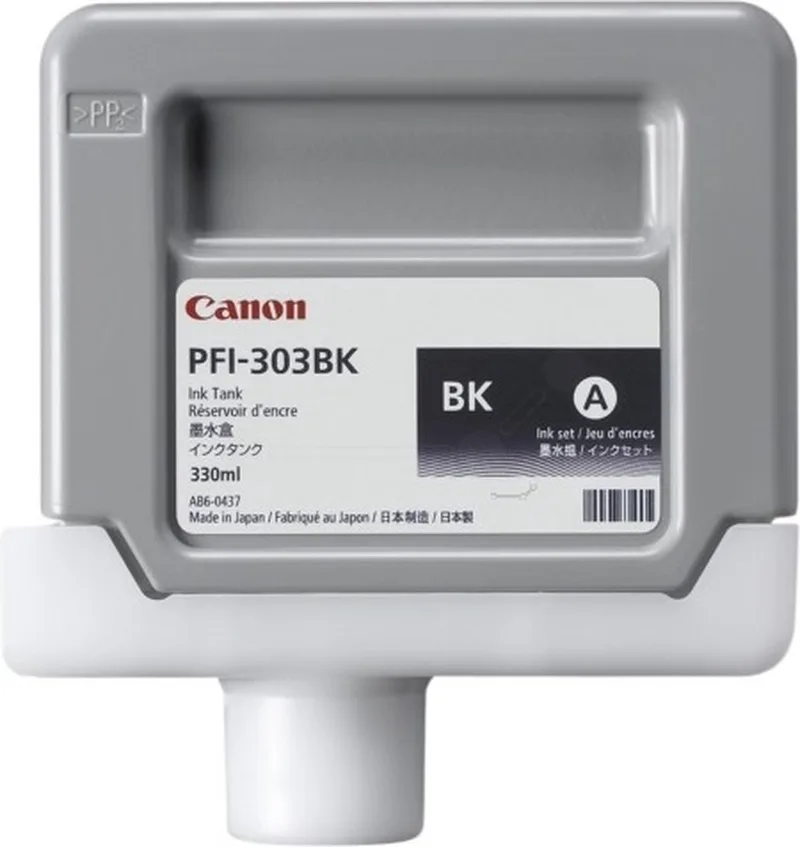 PFI-303BK - Inktcartridge von Canon in Schwarz – Produktfoto