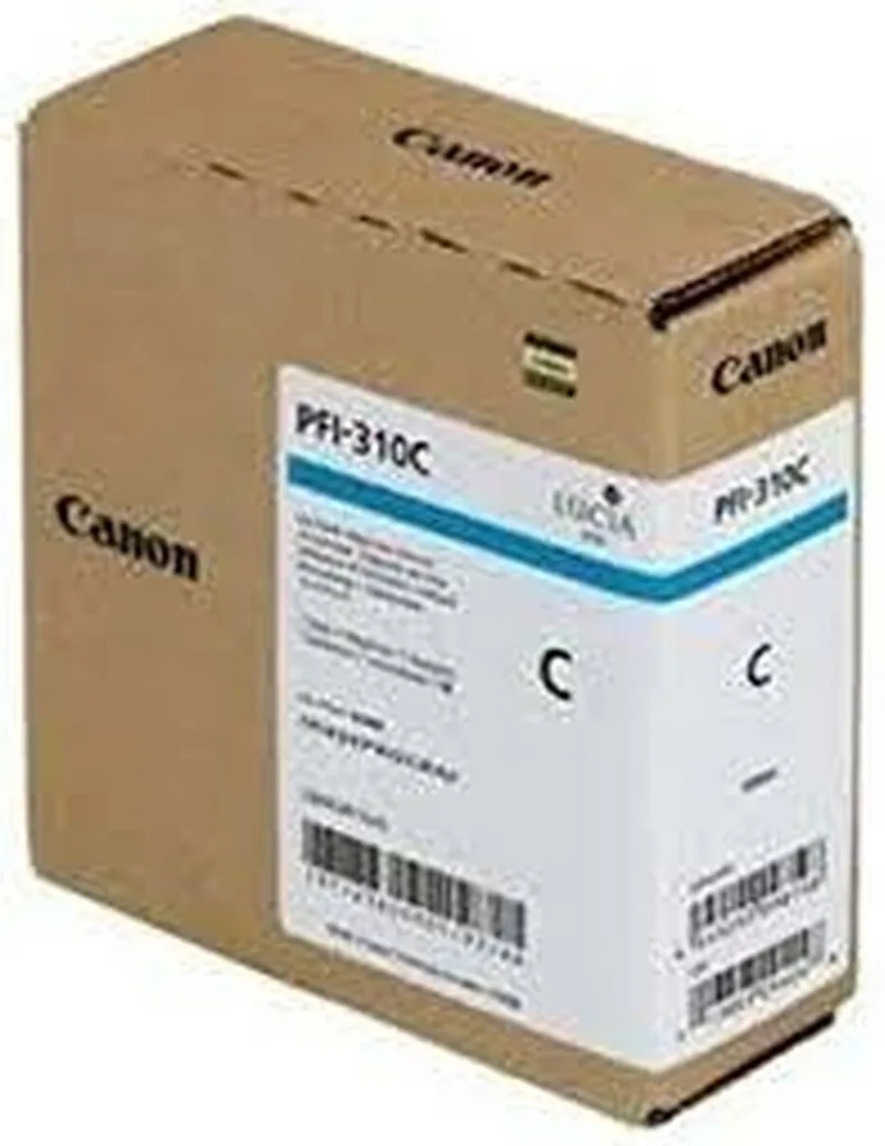 PFI-310C inktcartridge Original Cyaan von Canon in Blau – Produktfoto