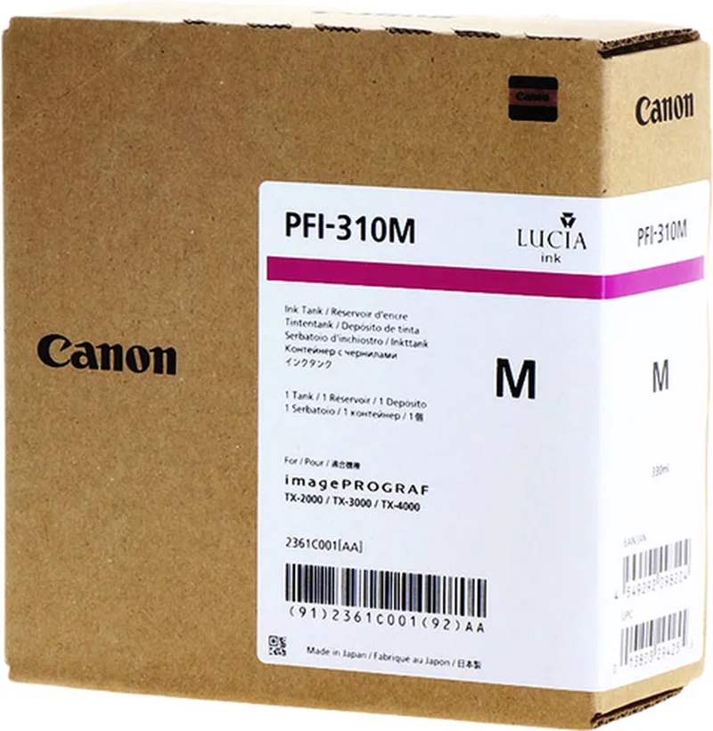 PFI-310M inktcartridge Origineel by Canon in Magenta – product photo
