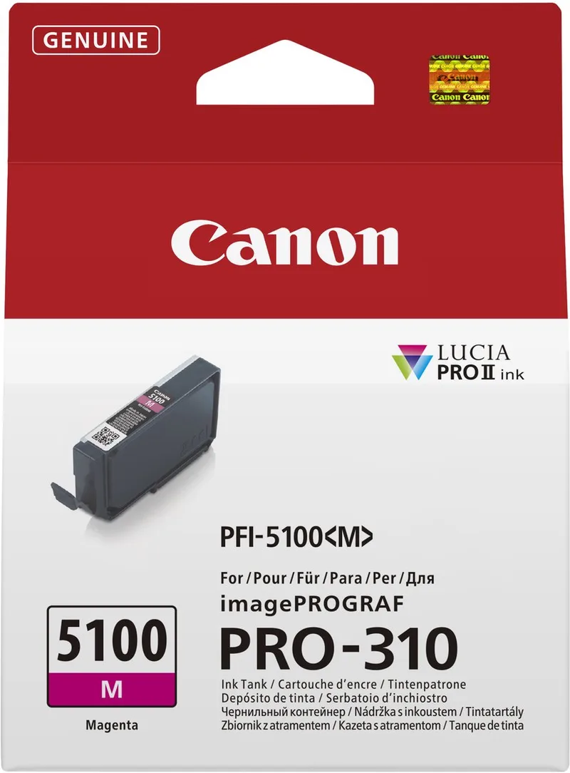 PFI-5100 M inktcartridge 1 stuk(s) Origineel by Canon in Magenta – product photo