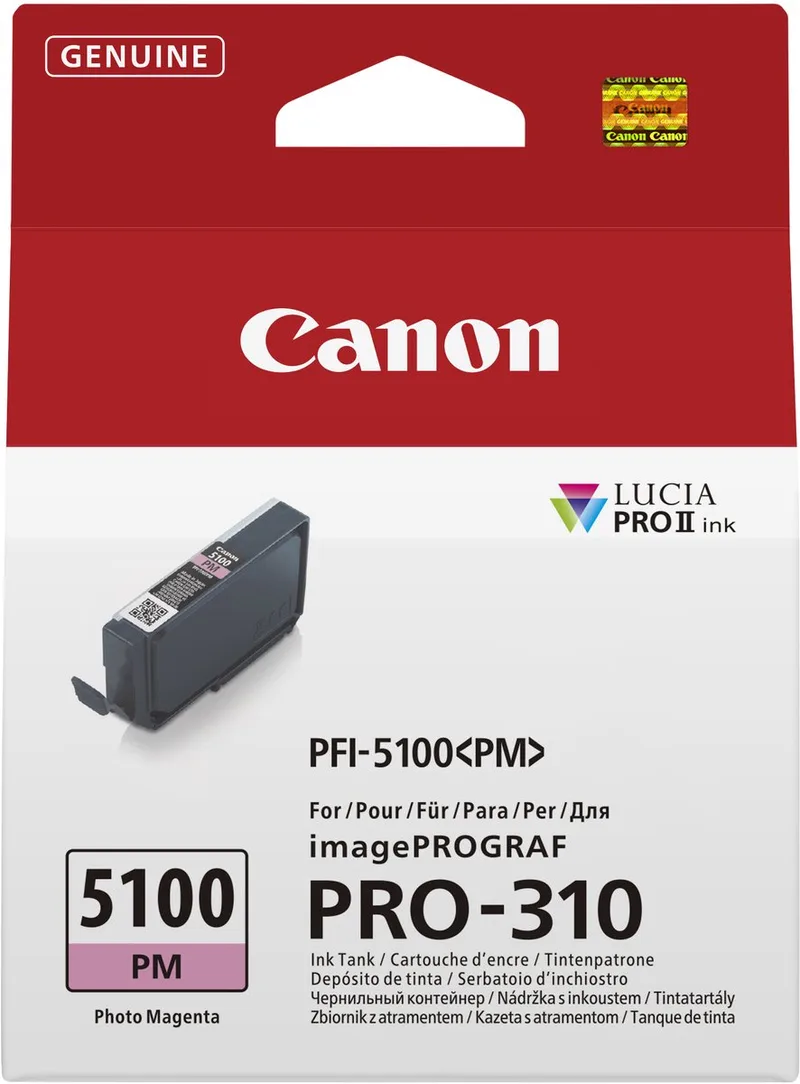 PFI-5100 PM inktcartridge 1 stuk(s) Origineel by Canon in Foto magenta – product photo