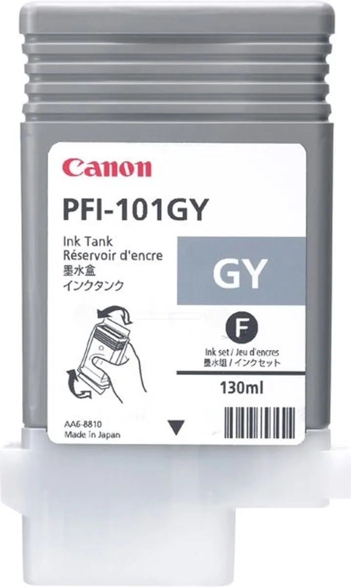 PFI101 Inktcartridge van Canon in Grijs – productfoto