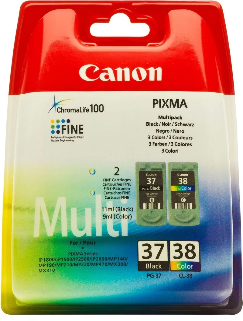 PG-37/CL-38 - Inktcartridge / Zwart / Kleur van Canon in Zwart en kleur – productfoto