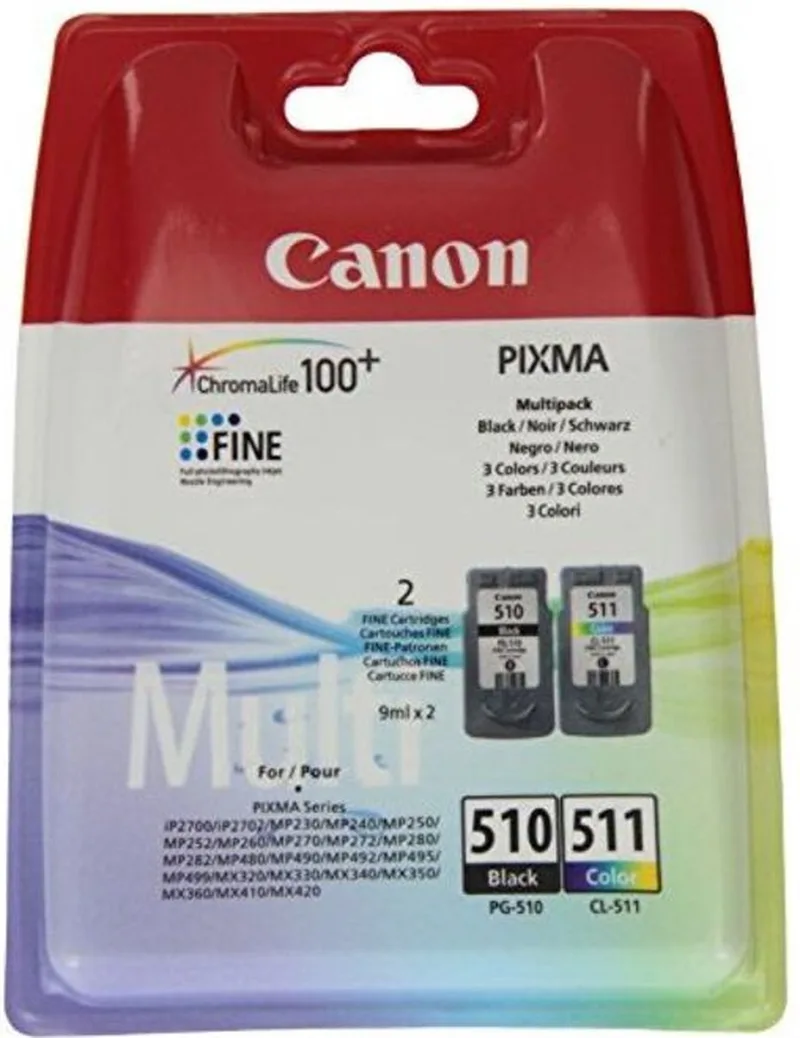 PG-510 / CL-511 - Inktcartridge / Zwart van Canon in Kleur – productfoto