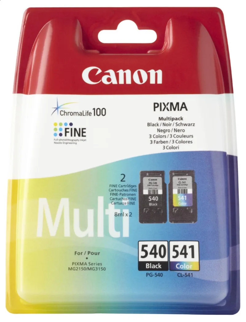 PG-540/CL-541 - Inktcartridge - Zwart / Kleur fra Canon i Flerfarvet – produktbillede