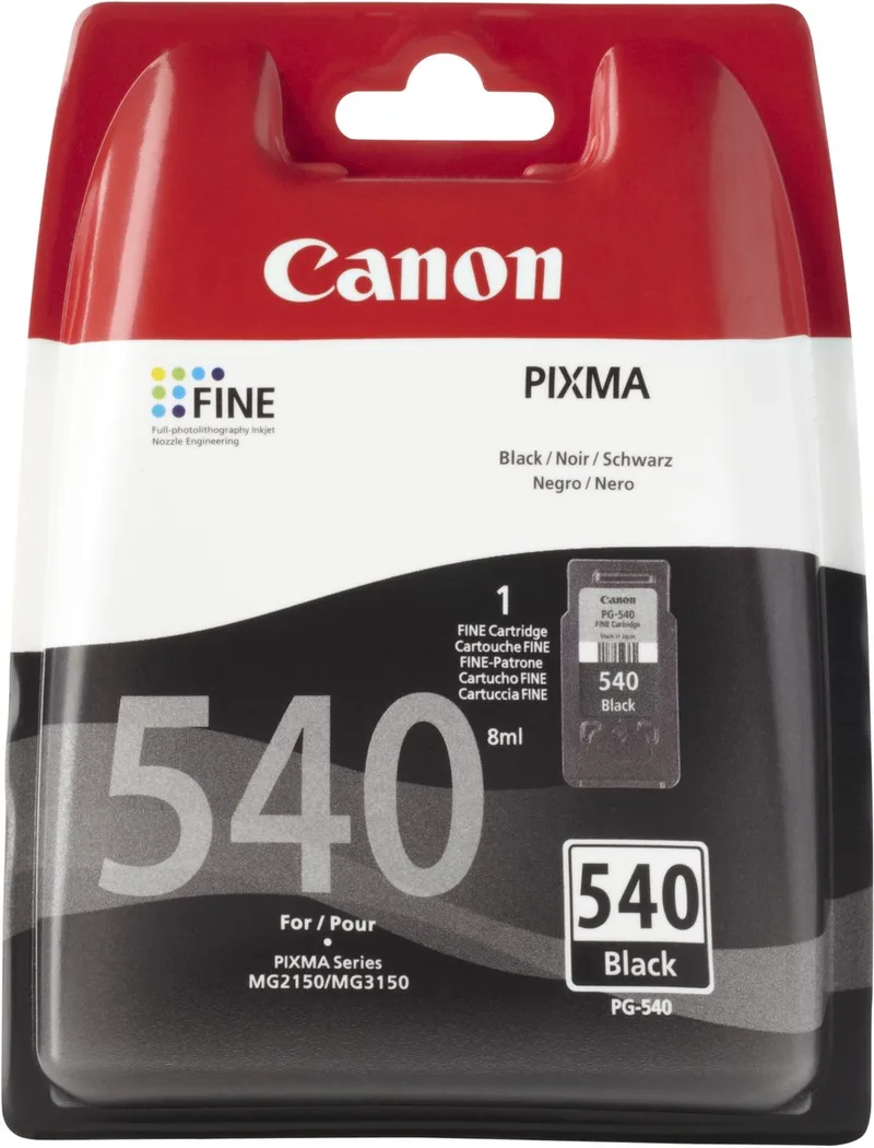 PG-540 - Inktcartridge - Origineel - Standaard capaciteit von Canon in Schwarz – Produktfoto