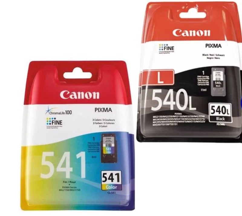 PG-540L & CL-541 - Inktcartridge - Origineel - Kleur en Zwart + Retourzakje van Canon in Zwart – L – productfoto
