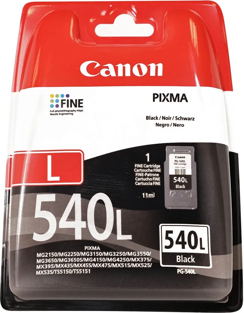 PG-540L inktcartridge 1 stuk(s) Origineel van Canon in Zwart – productfoto