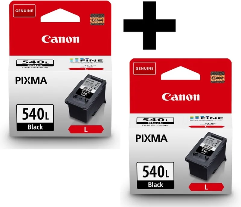 PG-540L - Inktcartridge - Origineel - Hoge capaciteit - 2x + Retourzakje van Canon in Zwart – productfoto