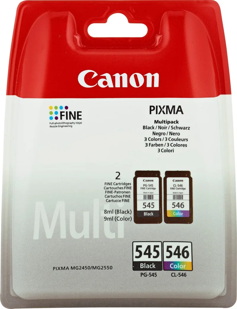 PG-545/CL-546 - Inktcartridge - Multipack - Zwart / Kleur de Canon en Multicolore – photo produit
