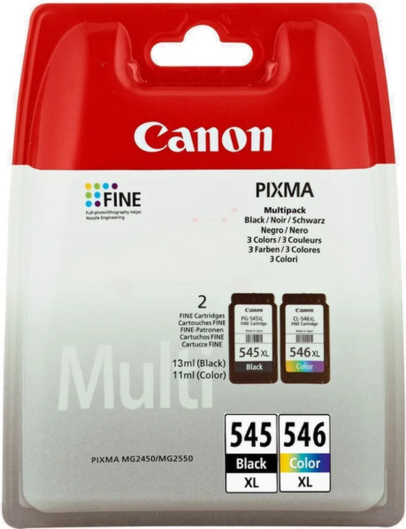PG-545XL/CL-546XL - Inktcartridge - MultiPack - CMYK - 8286B006 von Canon in Mehrfarbig – Produktfoto