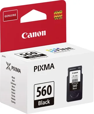 PG-560 - Inktcartridge - Origineel - Standaard capaciteit - Retourzakje van Canon in Zwart – productfoto 2 van 2