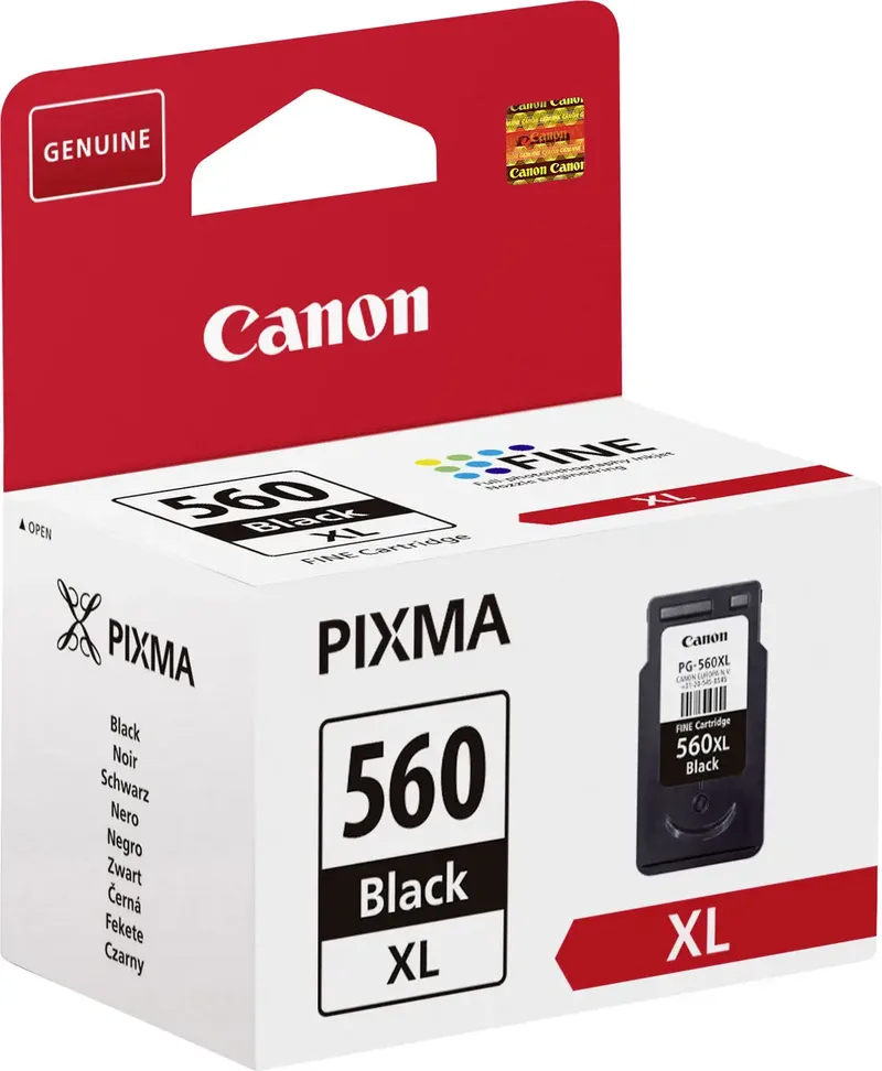 PG-560XL - Inktcartridge - Origineel - Hoge capaciteit van Canon in Zwart – productfoto 2 van 2