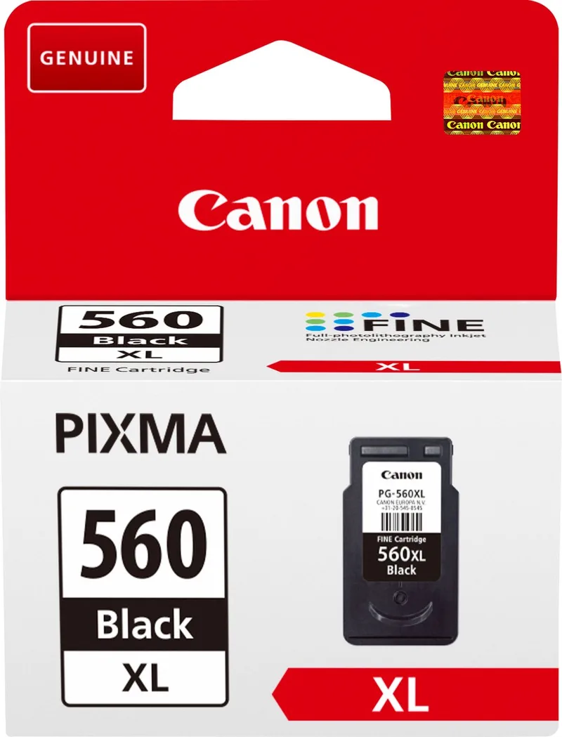 PG-560XL - Inktcartridge - Origineel - Hoge capaciteit van Canon in Zwart – productfoto 1 van 2