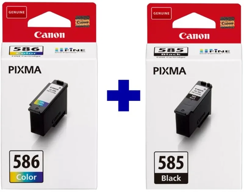 PG-585 + CL-586 - Inktcartridge - Origineel - Hoge capaciteit - Kleur en + Retourzakje by Canon in Black – product photo