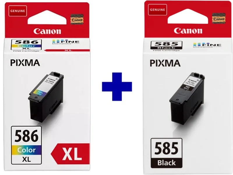 PG-585 + CL-586XL - Inktcartridge - Origineel - Hoge capaciteit - Kleur en + Retourzakje by Canon in Black – product photo
