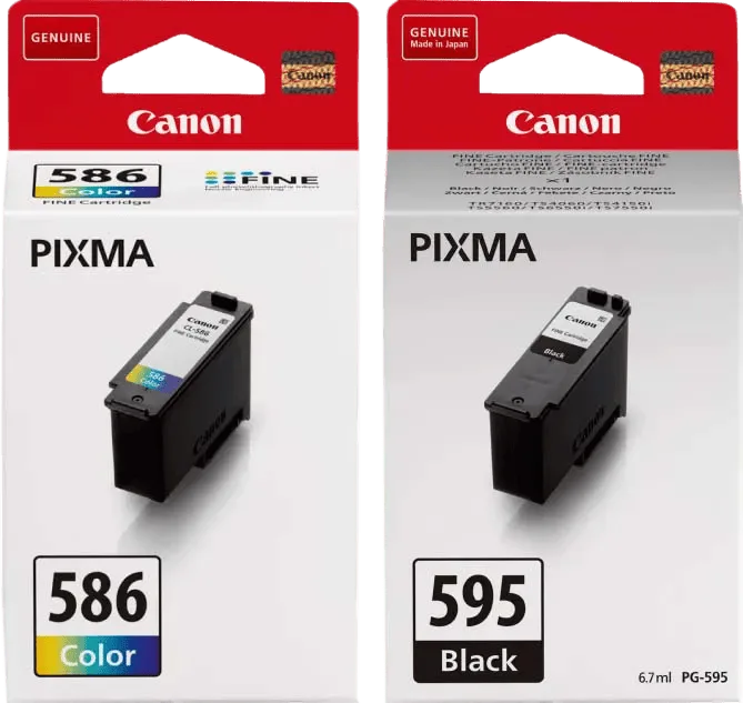 PG-595 + CL-586 Cartridge Combo Pack de Canon – photo produit