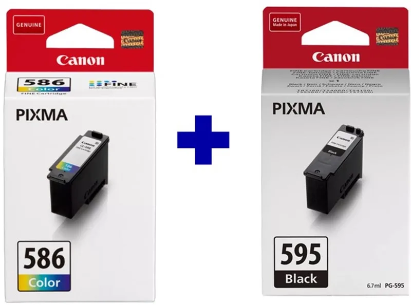 PG-595 + CL-586 - Inktcartridge - Origineel - Hoge capaciteit - Kleur en + Retourzakje by Canon in Black – product photo